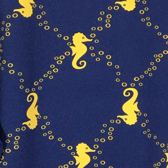 Seahorse Novelty Print Jacket Navy Gold UPF 50 - L - Picture 5 of 16